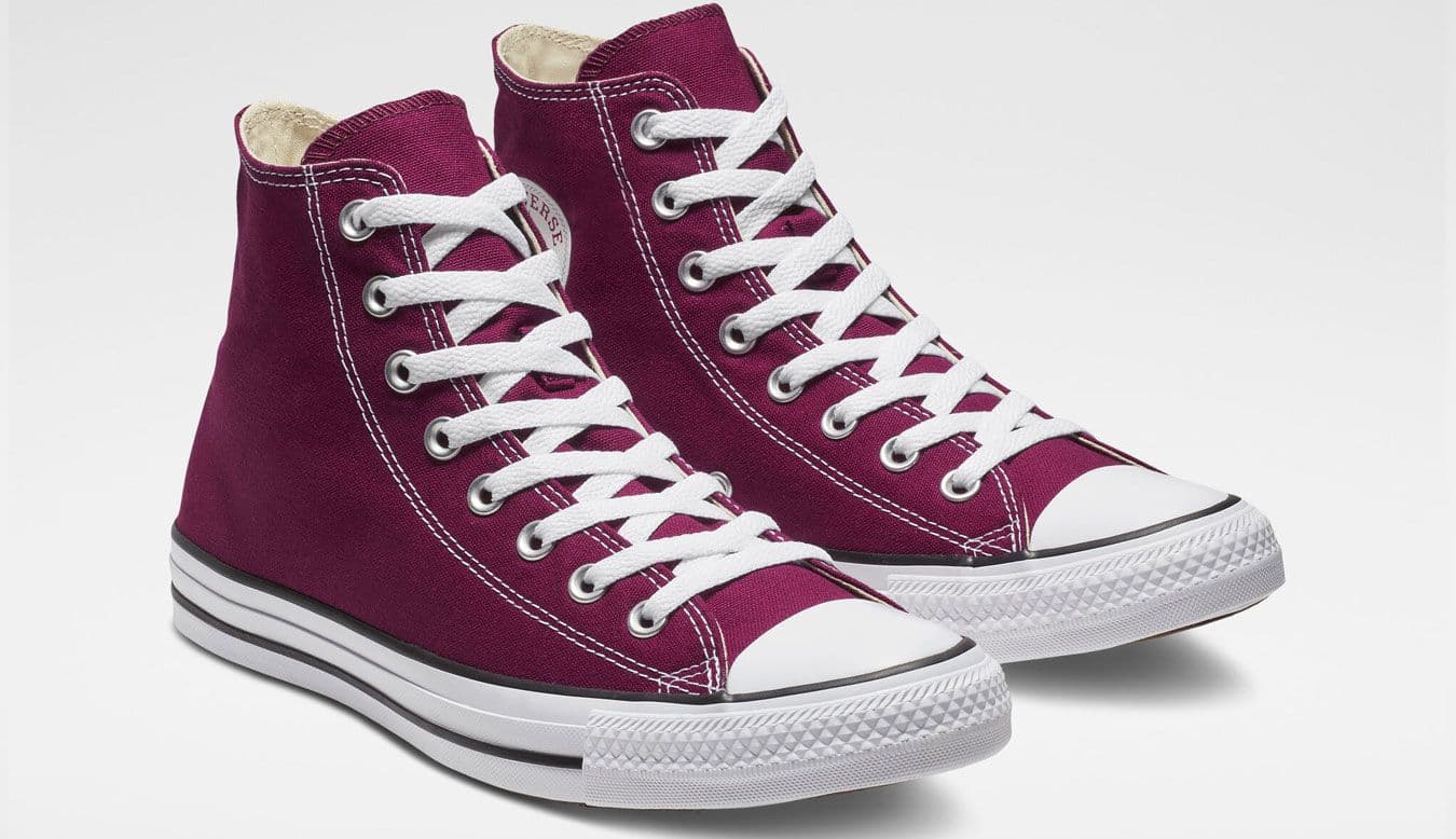 Burgundy Schuh Converse Trainers Converse Damen Sneaker In