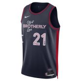 Nike Dri-FIT NBA Philadelphia 76ers Joel Embiid City Edition 23/24 Swingman Jersey - Blau - Jersey