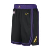 Nike Dri-FIT NBA Los Angeles Lakers City Edition 2023/24 Swingman Shorts - Schwarz - Kurze Hose