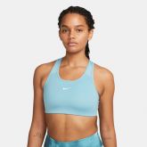 Nike Dri-FIT Swoosh Women's Medium-Support 1-Piece Pad Sports Bra Blue - Blau - Bra