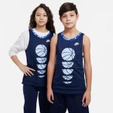 Nike Culture of Big Kids Reversible Basketball Jersey Midnight Navy - Blau - Jersey