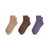 Jordan Everyday Ankle Socks 3-Pack Multi-Color - Multi-color - Socken