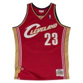 Mitchell & Ness NBA Cleveland Cavaliers Lebron James Red Swingman Road Jersey - Rot - Jersey