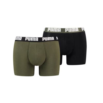 Puma Basic Men's Boxers 2 Pack - Grün - Unterwäsche