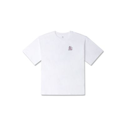 Converse Sail Away T-Shirt - Weiß - Kurzärmeliges T-shirt