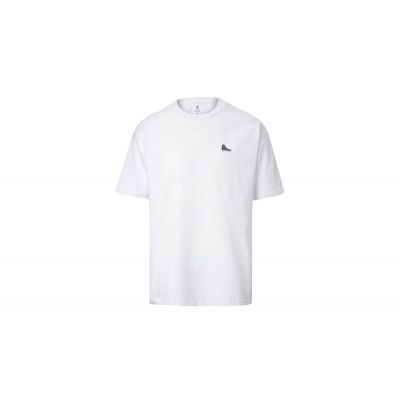 Converse Chuck Taylor Sneaker Patch Crew Neck T-Shirt - Weiß - Kurzärmeliges T-shirt
