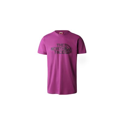 The North Face M S/S Woodcut Dome Tee - Violett - Kurzärmeliges T-shirt