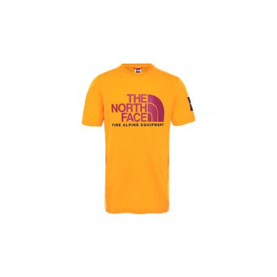 The North Face M Fine Alp Tee 2 - Gelb - Kurzärmeliges T-shirt