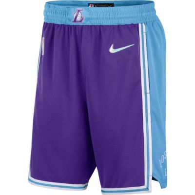 Nike Dri-FIT NBA Los Angeles Lakers City Edition Swingman Shorts - Violett - Kurze Hose