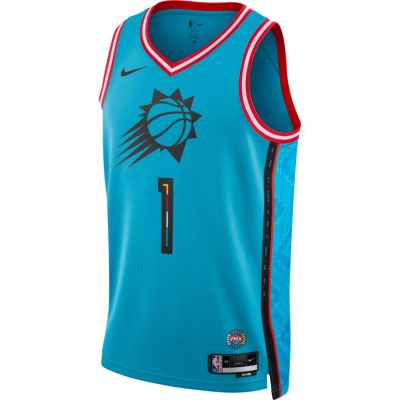 Nike Dri-FIT NBA Devin Booker Phoenix Suns City Edition 2022 Swingman Jersey - Blau - Jersey