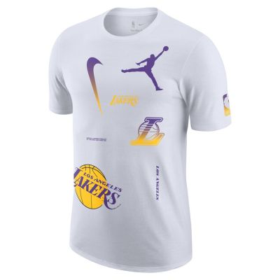 Jordan Max90 NBA Los Angeles Lakers Courtside Statement Edition Tee - Weiß - Kurzärmeliges T-shirt