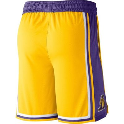 Nike LA Lakers Road Swingman Short - Gelb - Kurze Hose