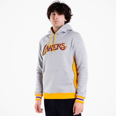 Mitchell & Ness Premium Fleece Los Angeles Lakers Hoodie - Grau - Hoodie