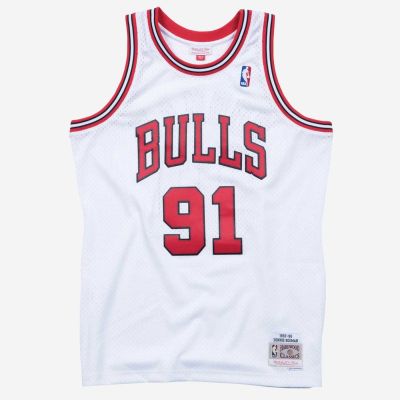 Mitchell & Ness NBA Swingman Jersey Chicago Bulls Dennis Rodman White - Weiß - Jersey